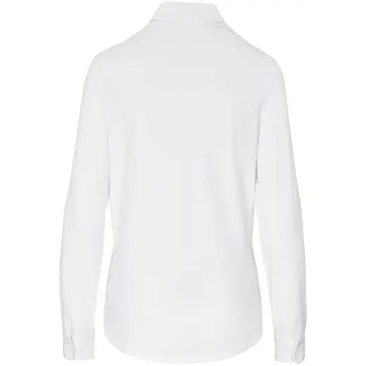 Ladies Long Sleeve Alex Varga Cronus Knitted Shirt White Back